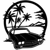 (image for) cars_1 chevelle 70=-  beach