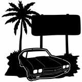 (image for) cars_1 chevelle 70=-  sign