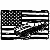 (image for) cars_1 chevelle wagon=-  flag