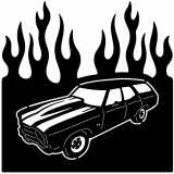 (image for) cars_1 chevelle wagon=-  flame