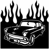 (image for) cars_1 chevy bel air  flame