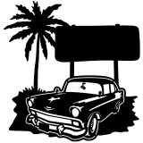 (image for) cars_1 chevy bel air  sign