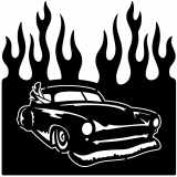 (image for) cars_1 chevy deluxe legs  flame