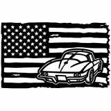 (image for) cars_1 corvette rear  2  flag