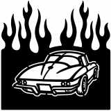 (image for) cars_1 corvette rear  2  flame