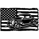 (image for) cars_1 ford coupe  1934  flag