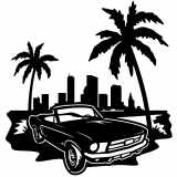 (image for) cars_1 mustang convertible  city