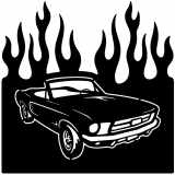 (image for) cars_1 mustang convertible  flame