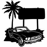 (image for) cars_1 mustang convertible  sign