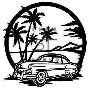 (image for) chevy bel air 1954  beach