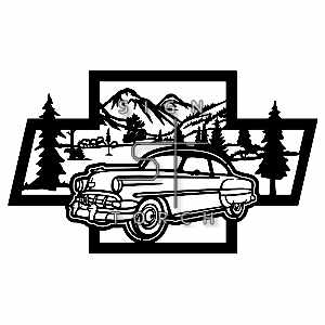 (image for) chevy bel air 1954  bowtie