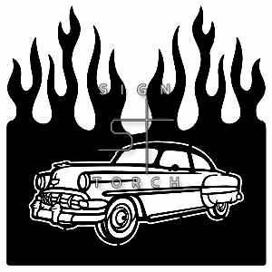 (image for) chevy bel air 1954  flame