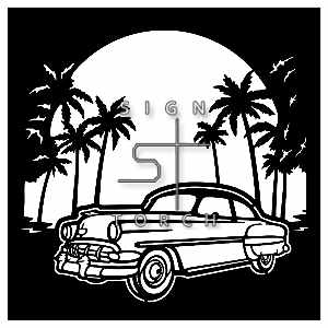 (image for) chevy bel air 1954  palms