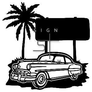 (image for) chevy bel air 1954  sign