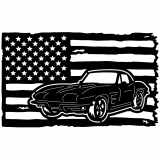 (image for) cars_2 corvette 64=-  flag