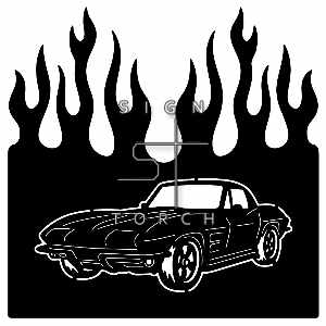 (image for) corvette64=-  flame