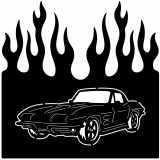 (image for) cars_2 corvette 64=-  flame