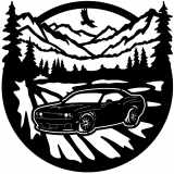 (image for) cars_2 dodge challenger=-  outdoor