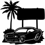 (image for) cars_2 dodge challenger=-  sign