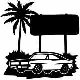 (image for) cars_2 dodge charger rt  sign