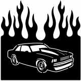 (image for) cars_2 malibu  flame