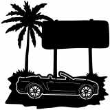 (image for) cars_2 mustang convertible=-  sign