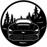 (image for) cars_2 mustang front=-  forest