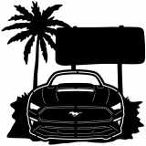 (image for) cars_2 mustang front=-  sign