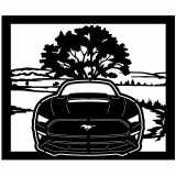 (image for) cars_2 mustang front=-  tree