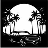 (image for) cars_2 station wagon  palms