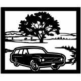 (image for) cars_2 station wagon  tree