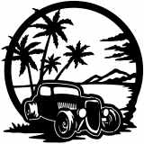 (image for) ratrod cop duster  beach