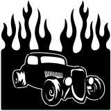 (image for) ratrod cop duster  flame