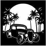 (image for) ratrod cop duster  palms