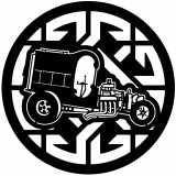 (image for) ratrod fire truck  celtic