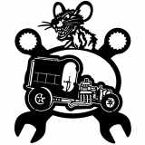 (image for) ratrod fire truck  rat