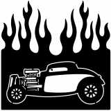 (image for) ratrod ford  flame