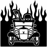 (image for) ratrod ford coupe  32  flame