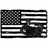 (image for) ratrod hotrod=-  flag