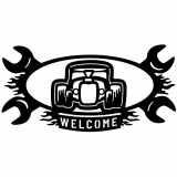 (image for) ratrod hotrod car  oval