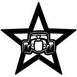 (image for) ratrod hotrod car  star