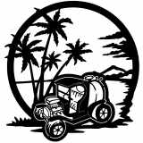 (image for) ratrod keg cart  beach