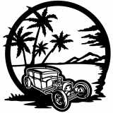 (image for) ratrod model a rat rod  beach