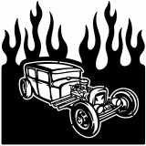 (image for) ratrod model a rat rod  flame