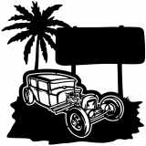 (image for) ratrod model a rat rod  sign