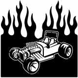 (image for) ratrod mouse rod  flame