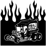 (image for) ratrod popcorn machine  flame