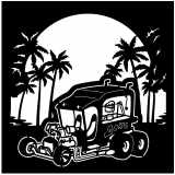 (image for) ratrod popcorn machine  palms