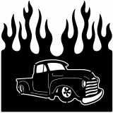 (image for) ratrod rat truck 3=-  flame