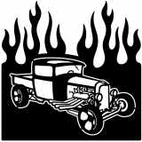 (image for) ratrod rat truck 5  flame